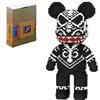 Neacole Beer bouwstenen (7220 pezzi) 43/46 cm orsi bouwstenen, micro 3D animalier bouwstenen per adulti e bambini, decorazione per la casa e l'ufficio, regali per compleanno e San Valentino (nero)