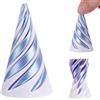 Gosknor Fidget Toys Spirale, Stampato in 3D Cono Impossibile Scultura Passante a Piramide Impossibile Giocattolo Fidget Passante a Elica per il Rilassamento dallo Stress (Bianco Viola)