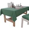 PETTI Artigiani Italiani - Tovaglia, Tovaglia da Tavola, Tovaglia Cucina in Cotone Disegno Tinta Unita Verde X18 Posti (140x360 cm) 100% Made in Italy
