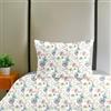 Ruggeri - Set lenzuola Singolo - Made in Italy - 100% Puro Cotone - Collezione Flower Mon Amour (Eden)
