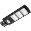 TEMPO DI SALDI Lampione Solare Led Esterno 90 W in Alluminio 63x25x7 cm con Telecomando e Sensore Crepuscolare - Faro Led Esterno con Pannello Solare Integrato impermeabile IP65 - Lampione da Giardino