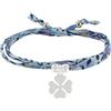 Schmuck Les Poulettes LES POULETTES BIJOUX - Bracciale Doppio Giro Collegamenti liberty e Trifoglio Argento 925 - Classics - Luce Viola