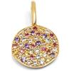 SINGULARU - Charm Stellar Colors. Argento Sterling con bagno in Oro 18 Kt e Zircone. Gioielli da Donna.