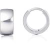 Limerencia titanio piccoli cerchi grossi, 10mm larghezza leggera nichel libero G23 titanio Huggie orecchini per le donne (argento)