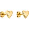 Purelei Orecchini Secret Love - Orecchini da donna in acciaio inossidabile - Orecchini a cuore - Gioielli inossidabili da regalare (Oro)