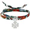 Schmuck Les Poulettes LES POULETTES BIJOUX - Bracciale Doppio Giro Collegamenti liberty e Trifoglio Argento 925 - Classics - Verde Scuro