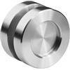 SOTECH 1 coppia Maniglie per porte scorrevoli KAJA Ø 50 mm in acciaio inox spazzolato per porte in vetro