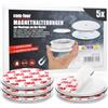 Supporto Magnetico Per Rilevatore Di Fumo – 3 Pezzi – 50mm – Adesivo 3M – Montaggio Senza Fori