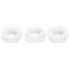 QUARKZMAN 3 Pezzi Occhielli in Gomma 40mm Foro di Perforazione, Passacavi Guarnizione 30mm ID Gommini Passacavo Scrivania Bianco Siliconica per Tappo Organizzare Filo Cablaggio Casa Auto