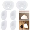 NBEADS 6 pezzo 2 stili Paralumi Torquelliere di Ricambio, Paralumi In Plastica A Forma di Ferro di Cavallo Paralumi Acrilici A Forma di Ciotola per Lampade Da Terra Camera Da Letto, 8.8-25.5x13-13.4cm