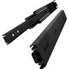 VADANIA Guide per Cassetti 1000 mm, Capacità di Carico 43 kg, Guide per Cassetti per Impieghi Gravosi, Estensione Totale, Montaggio Laterale, Nero #A53, 1 Paio