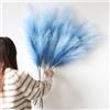 YIYA Decorazione Pampas Secca Grande 6 Pcs 113cm blu Pampas Erba Simulata Pampas Erba Pampa Artificiali Fiori per Soggiorno, Casa, Pavimento, Vaso, Decorazione Boemia