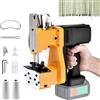 TECKZOON Macchina da Cucire Portatile, Macchine Tagliacuci Elettrica Closer Stitcher, Macchina da Cucire per Sacchi, Borsa Chiusura Macchina per Sacchetti di Sacco/Tessuto/Riso/Carta/Plastica
