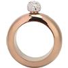 Nikou Bottiglia di Alcol in Acciaio Inox Bracciale, Braccialetto da Fiaschetta per Danza, Compleanno, Festa, Club, Bar, Oro Rosa Brillante, 230ml, 10x11,9cm