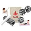 Fas Fit Set fitness per massaggio profondo del muscolo2 rulli, sacca di cotone, quaderno con esercizi da 16 pagine, eBook (lingua italiana non garantita)., FF-107, S/W (Härtegrad: Mittel) - 4 in 1 Set