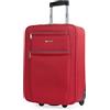 ITACA - Valigia 55x40x20 Trolley Bagaglio a Mano. Valigie per i Tuoi Viaggi in Cabina. Trolley Bagaglio a Mano. Materiale EVA Polyester Resistente e Super Leggero, Rosso