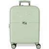 Pepe Jeans Accent Valise cabine, Deux compartiments, in polypropylène résistant et léger, 4 roulette pivotanti, serrure à Combinaison latérale, par Joumma Bags, verde chiaro, 40x55x20 cm, Valise