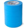 Amazon Basics Nastro adesivo per pittura, 3.6 cm x 55 m, confezione da 4 rotoli, Blu