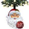 Avilia - Base Albero di Natale 120-180 cm con Design Babbo Natale Dipinto a Mano, Ø Aggancio 3,7xH9,5 cm, Supporto Decorativo Robusto e Resistente per Stabilità e Atmosfera Festiva