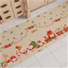 PETTI Artigiani Italiani - Tappeto Natalizio Cucina Antiscivolo Lavabile in Lavatrice, Passatoia Natalizia, Decorazione Natale Cucina 52x440 cm Gnomo, Made in italy
