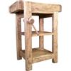 Biscottini Tavolo alto da lavoro L64,5XPR57,5XH82,5 Made in Italy - Banco da lavoro - tavolo cucina - Tavolo carrello porta attrezzi - Tavolo da lavoro