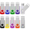 KOOTION Pendrive 32GB 3.0 Chiavette USB 32 GB 3.0 10 Pezzi Memoria USB 32 Giga USB 3.0 Pennetta USB Set 10 Unità Chiavetta USB Penne 32GB Penna USB (Multicolore)