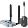 Lemorele Trasmettitore e ricevitore HDMI wireless Supporta 8 TX a 1 RX per aziende, Lemorele 2.4G/5G 1080P HDMI Funk, Plug&Play HDMI Funkübertragung per lo streaming di video audio da laptop/TV Box a HDTV