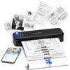 Phomemo M834 Stampante Portatile A4, Stampante Termica Portatile Senza Inchiostro, Connessione Bluetooth e USB, Supporta Carta Termica A4 (210x297 mm), 80mm, per Smartphone e PC, 300DPI