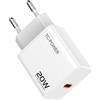 TC-POWER 20W USB C Fast Charger for iPhone 15/14/13/12/11/XR/XS, Caricatore Rapido Apple Caricabatterie, Presa USB C, Spina USB Adapter GALAXY S ULTRA 22/23/24/25/