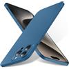 Bastmei Cover per iPhone 15 PRO Max 6.7, Ultraleggero Ultrasottile Antiscivolo AntiGraffio Protezione della Telecamera, PC Rigido Smerigliato Cover per iPhone 15 PRO Max (Blu)