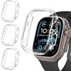 iVoler 3 Pezzi Cover Rigida PC per Apple Watch Ultra 3/2 / Apple Watch Ultra 49mm (Senza Pellicola Protettiva), Custodia Antiurto HD Clear, Ultra Sottile Anti-Graffio Bumper Case, Trasparente