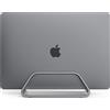 HumanCentric - Supporto verticale per computer portatile, compatibile con MacBook Pro, supporto per MacBook Air, supporto per computer portatile Apple e supporto verticale in alluminio, grigio