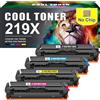 Cool Toner 219A 219X 3302FDW Toner: 4-Pack Compatibili per HP 219A 219X Color LaserJet Pro MFP 3302SDW 3302FDW 3302FDN 3302FDNG 3302SDWG 3302FDWG 3202DN 3202DW Nero Ciano Giallo Magenta Nessun chip