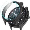 GIOPUEY [1+3 Pezzi Cover per Xiaomi Watch 2 PRO, con Pellicola Prottetiva, Hard Plastic, Anti-Bump, Xiaomi Watch 2 PRO Custodia - Black