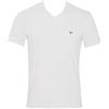 Emporio Armani T-Shirt Uomo Essential Cotone Scollo a V, Bianco, M, Aderente, Bianco, M