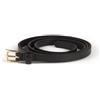Vivisence Cintura Donna Slim Fibbia Oro Regolazione Precisa P0003, Nero