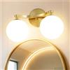 MantoLite Lampada da parete per toletta Lampada da Parete Moderna LED Lampada da parete a doppia lampadina,Lampada da lettura (Lampadine G9*2 incluse)