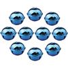 HUASUN 10 Pezzi 5cm Campanellini Natalizi Colore Campanelli Grandi Sonagli per Decorazione di Natale, Matrimonio, Compleanno, Decorazioni per Feste Decorativi (Blu Reale)