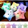 Kyduu Peluche Cuscino led, cuscini decorativi a forma di stella, Cuscino Arredo, Cuscino a forma di stella a LED (Multicolore - Blu)