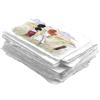 Wanderings Carta per Acquerello Spessa Fatta a Mano con Bordo Irregolare - 23×30,5 cm - 300 GSM - Carta Bianca Pressata a Caldo per Tecniche Miste in Cotone Riciclato - 25 Fogli Sfusi