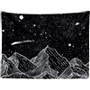 Ulticool - Appeso a Parete Decorazione - Montagne Natura Bianco Nero - 200 x 150 cm Grande Murale Manifesto - Accessori Casa Soggiorno Camera da Letto Soffitto
