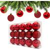 AITODOS TA AiTodos® 15 Palline di Natale, Infrangibili 60mm, Dorate | Plastica Infrangibile, 2 Finiture: Glitter & Lucido, 60mm, Per Albero di Natale, Ghirlanda, Festa, Matrimonio