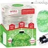 GINMA - Luci Natale LED Interno e Esterno con 8 Effetti Luce, Certificate IP44, Basso Consumo e Impermeabili - Cavo Trasparente (Verde Smeraldo, 7 Metri (100 LED))