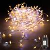 SALCAR Luci Natale Esterno 300LEDs, 5M Luci Natalizie Twinkly con 14 Modalità Dinamici, IP44 Impermeabile Catena Luminosa Interno Decorazione Natalizia per Casa Interno Giardino, Bianco Caldo