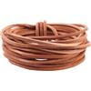 GORGECRAFT Striscia di Cinturino in Pelle di Vacchetta 5m*3mm*3mm per Allacciatura Piatta in Perù Strisce di Vera Pelle Corda Rotolo di Filo per Braccialetti Collane Creazione di Gioielli Perline