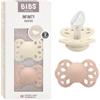 BIBS Infinity Ciuccio, 6-18 mesi, confezione da 2, Ivory/Blush
