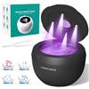 Lumiflexa Pulitore Ultrasuoni, 45000Hz Pulitore Ultrasuoni Apparecchio Denti con 4 luci UV, 4 programmi, 200 ml - Per Protesi, Allineatori, Apparecchi Ortodontici, Testine Di Spazzolini, Gioielli (Nero)