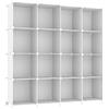 AWTATOS Organizer a cubo, organizer per armadio con 16 cubi, impilabile, organizer portatile fai da te, per camera da letto, armadio, bagno, bianco