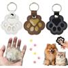 JOOTUEPO3 Pezzi Portachiavi Raccogli Pelo per Cani e Gatti, Pelle PU Portachiavi Souvenir con Peli di Animali, Accessorio Cani Gatti, Adorabile Regalo Ricordo per i Proprietari di Animali Domestici
