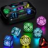ZHOORQI Set Dadi D&D per Dungeons and Dragons Dadi DND Luminosi Ricaricabili con Scatola di Ricarica Dadi Poliedrici LED Dice DND Dice Set (RGB-Dragon Scale)